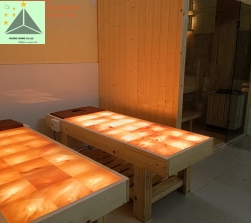 Giường Đá Muối Himalaya, Gỗ Thông Kết Hợp Đá Muối Cao Cấp