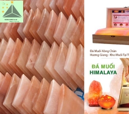 Đá Muối Himalaya Mặt Cong 20x20x5 Cm