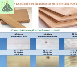 Gỗ Thông Làm Phòng Xông Hơi | Gía Gỗ Thông Phập Khẩu Phần Lan 2024