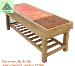 Giường massage đá muối, Giường đá muối 12 Viên